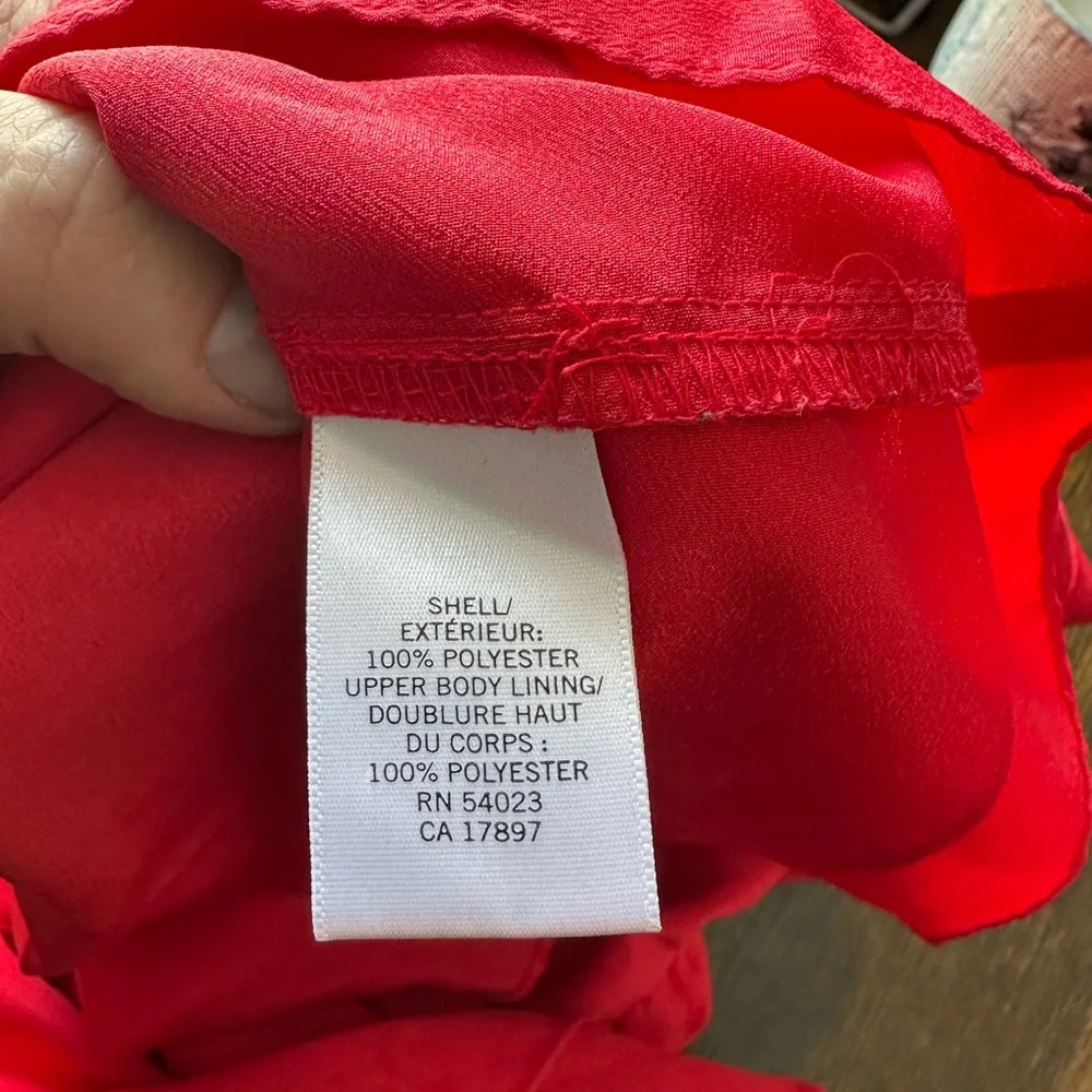 Banana Republic Bright Red Sleeveless Dress - Picture 6 of 7